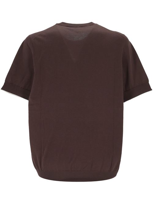 T-shirt cioccolato BRUNELLO CUCINELLI | M29805200CKQ12